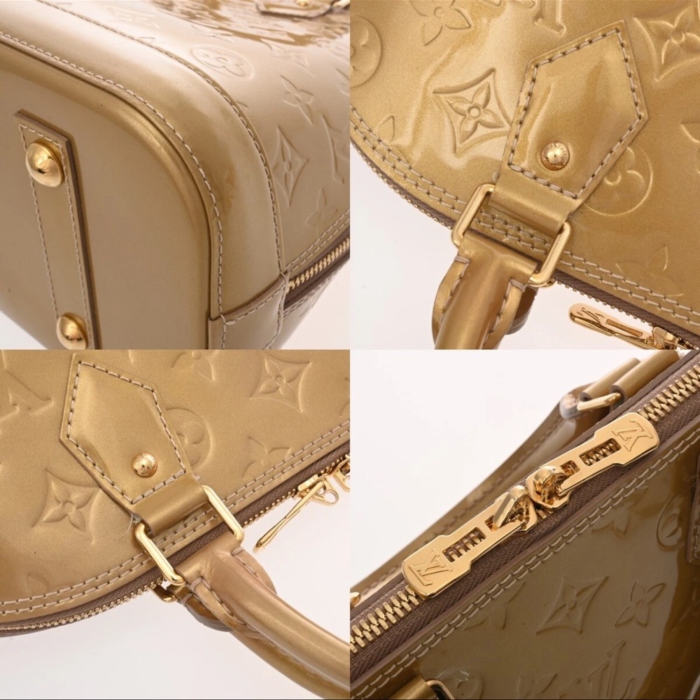 Louis Vuitton Glossy Gold Monogram Satchel PREOWNED. - Picture 10 of 10